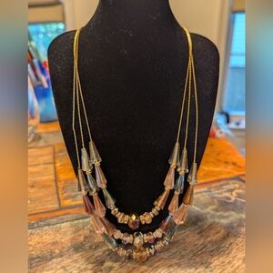 Ali Khan New York Elegant Multicolor Beaded Necklace NWOT